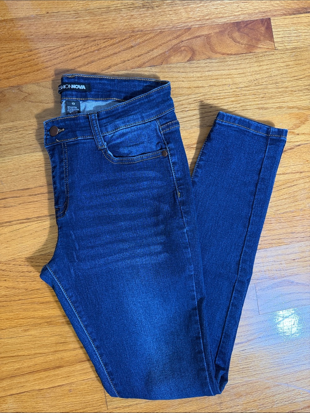 Fashion Nova Indigo High-Rise Skinny Jeans